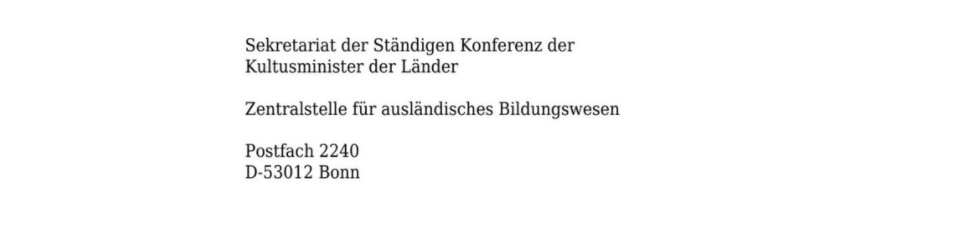 Statement of Comparability Germany